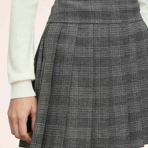 Gianni Bini Pleated Skirt in Black & Gray